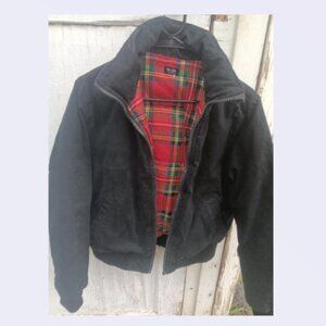 John Galt warm reversible jacket black and red plaid
